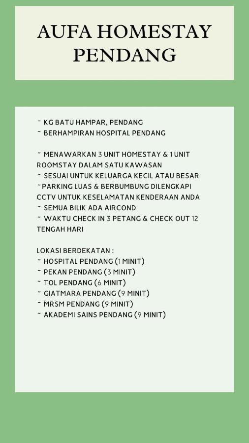 Homestay Aufa Pendang